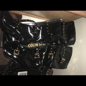 Colin Stewart black boots with buckles